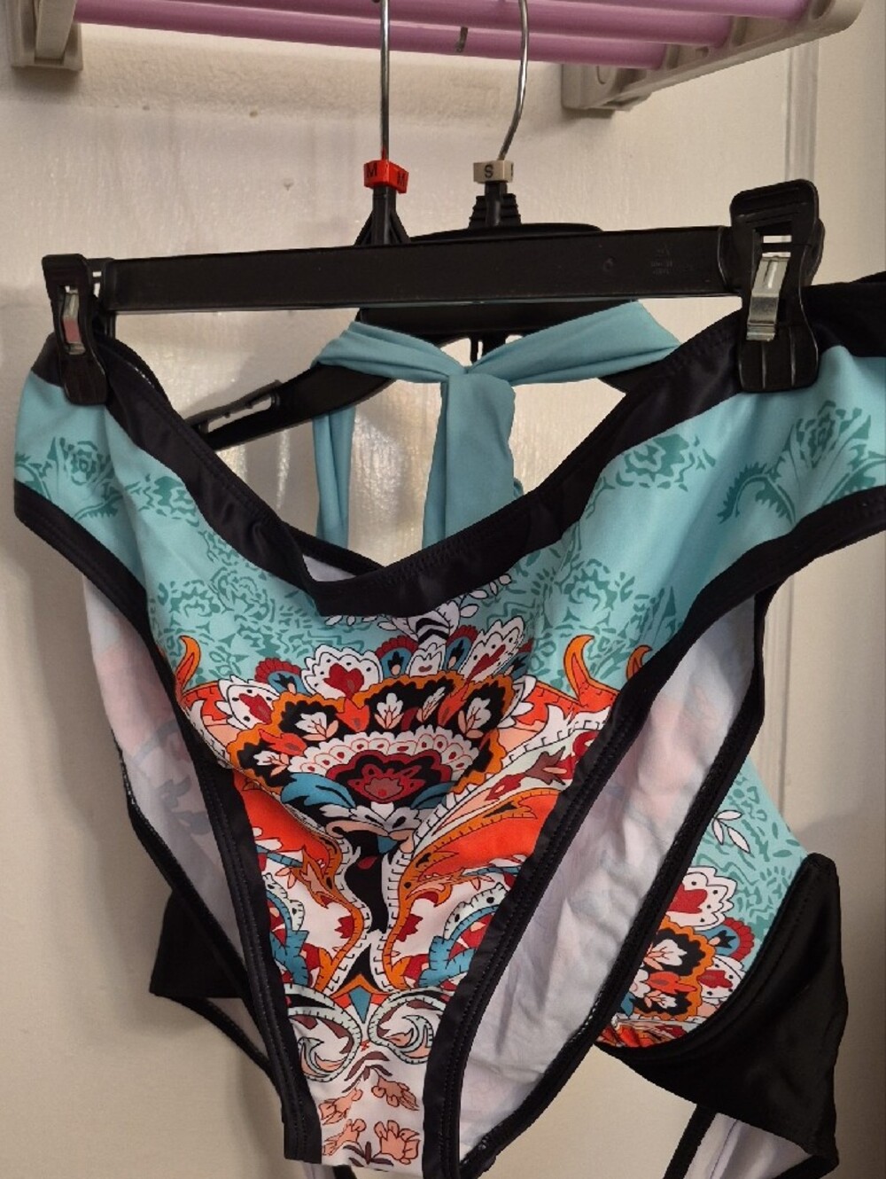 NWOT-SKYE Mercedes Paialey Halter Swimsuit Top & Bottom. Size XXL - Picture 3 of 6